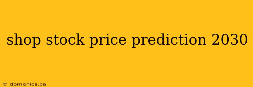 shop stock price prediction 2030