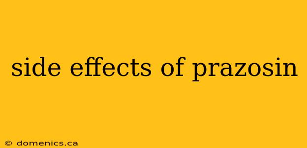 side effects of prazosin