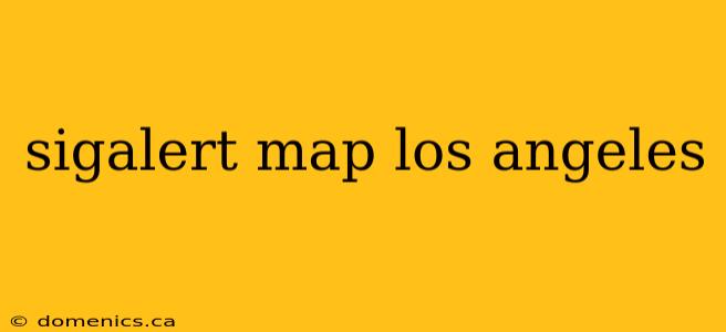 sigalert map los angeles