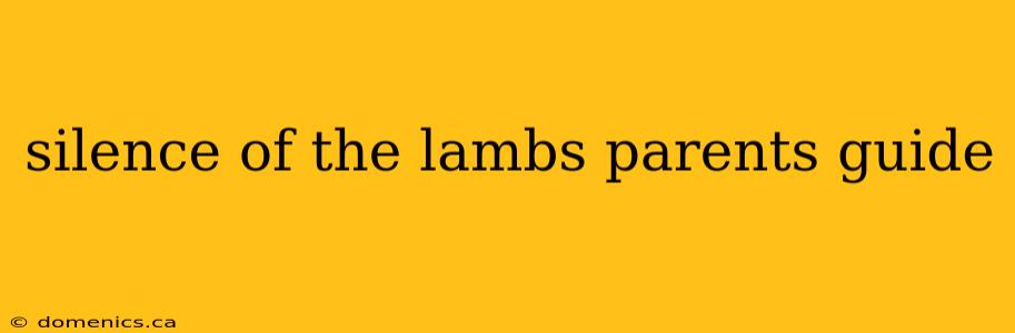 silence of the lambs parents guide