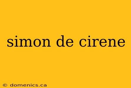 simon de cirene