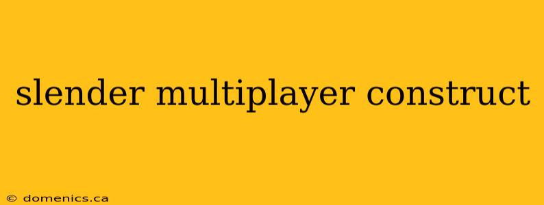 slender multiplayer construct