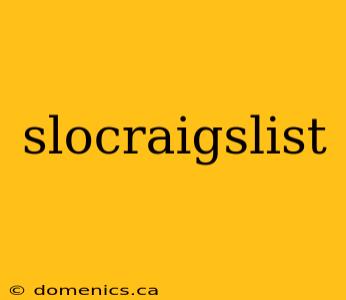 slocraigslist