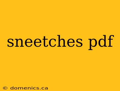 sneetches pdf