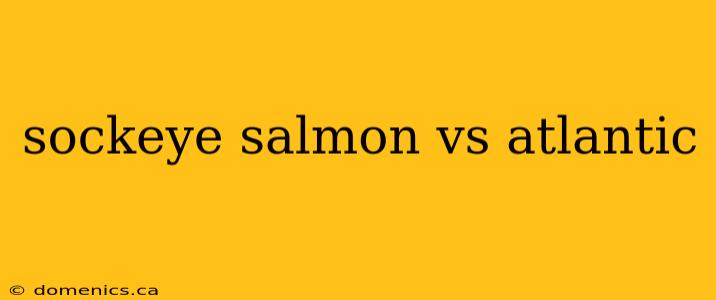 sockeye salmon vs atlantic