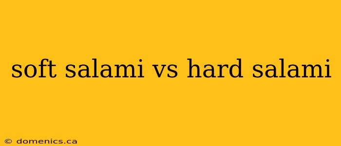 soft salami vs hard salami