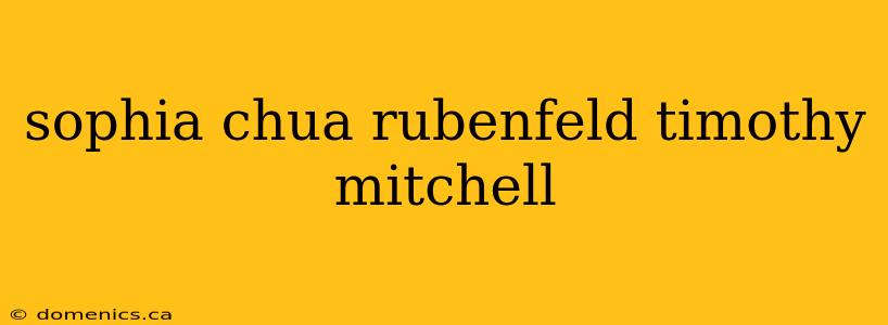 sophia chua rubenfeld timothy mitchell