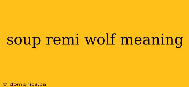 soup remi wolf meaning