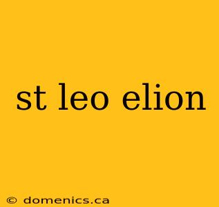 st leo elion