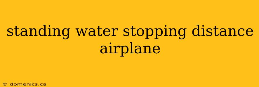 standing water stopping distance airplane