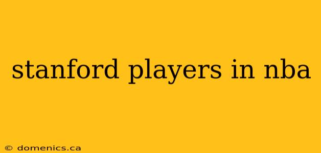 stanford players in nba