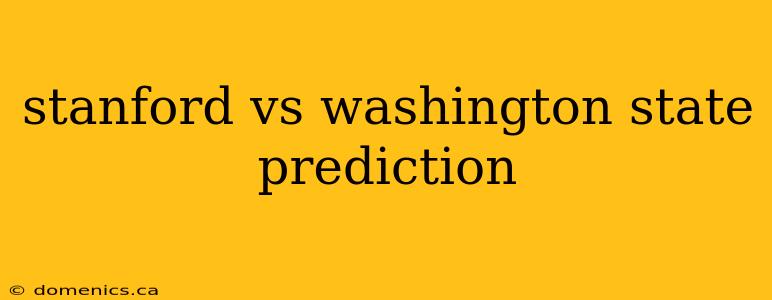 stanford vs washington state prediction