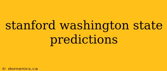 stanford washington state predictions