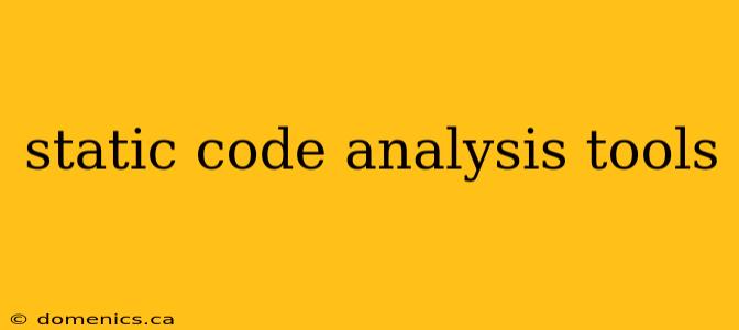 static code analysis tools