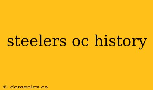 steelers oc history