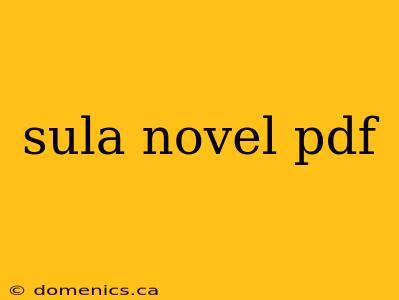 sula novel pdf