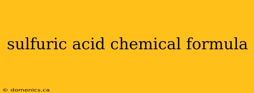 sulfuric acid chemical formula