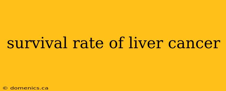 survival rate of liver cancer