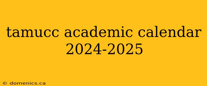 tamucc academic calendar 2024-2025