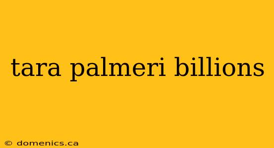 tara palmeri billions