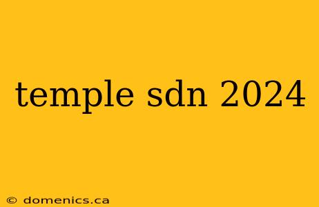 temple sdn 2024