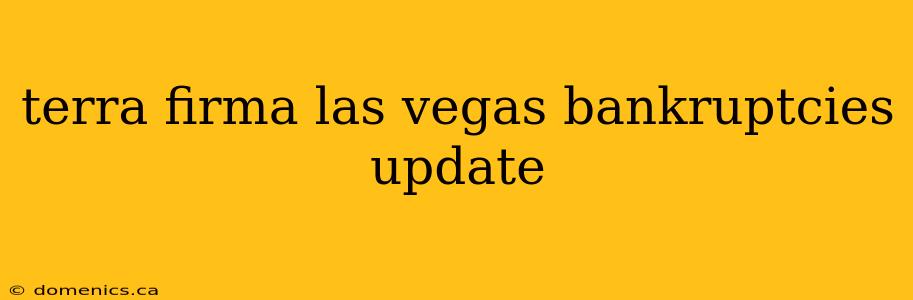 terra firma las vegas bankruptcies update