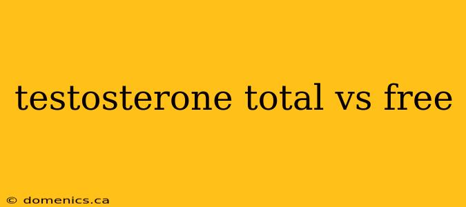 testosterone total vs free