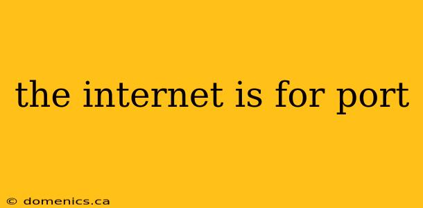 the internet is for port