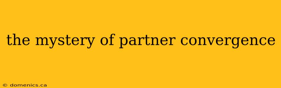 the mystery of partner convergence