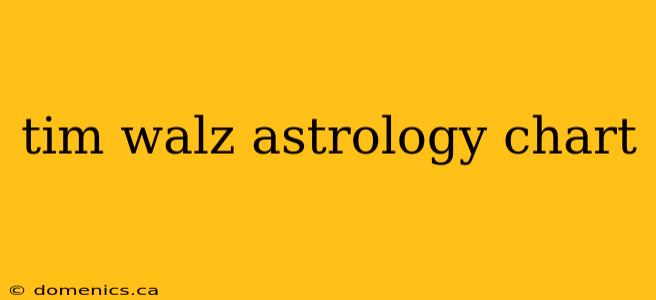 tim walz astrology chart