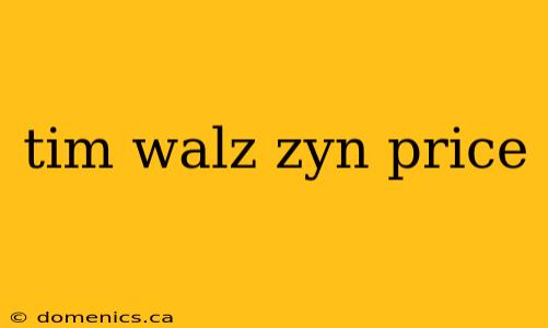 tim walz zyn price