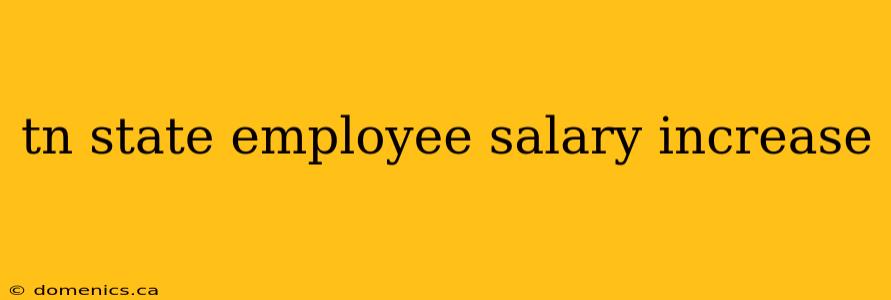 tn state employee salary increase