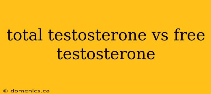 total testosterone vs free testosterone