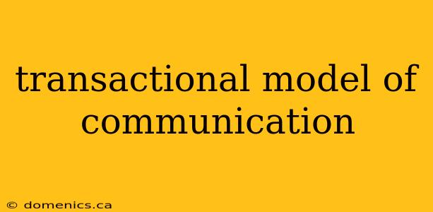 transactional model of communication