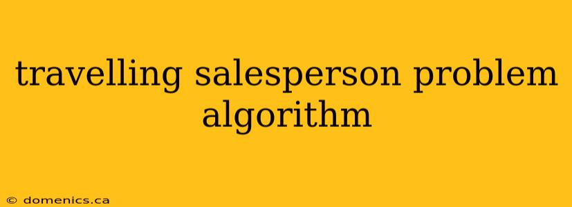 travelling salesperson problem algorithm