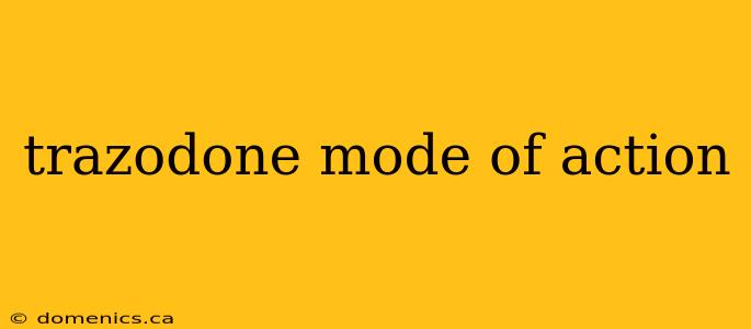 trazodone mode of action