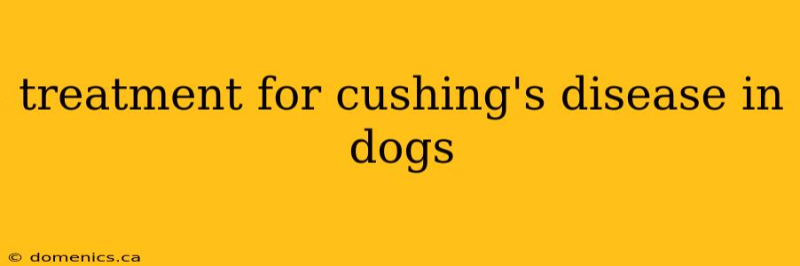 treatment for cushing's disease in dogs