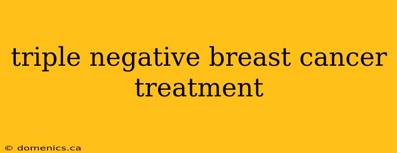 triple negative breast cancer treatment