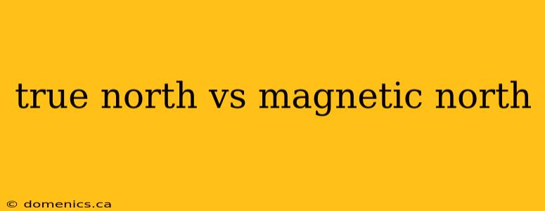 true north vs magnetic north