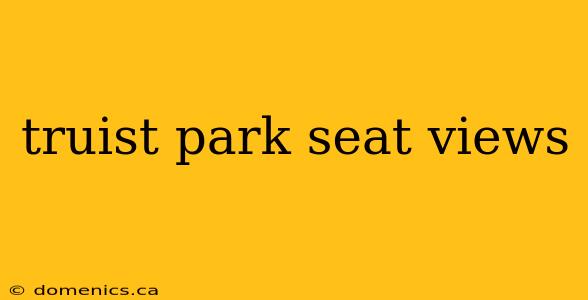 truist park seat views