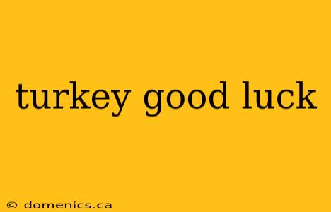 turkey good luck