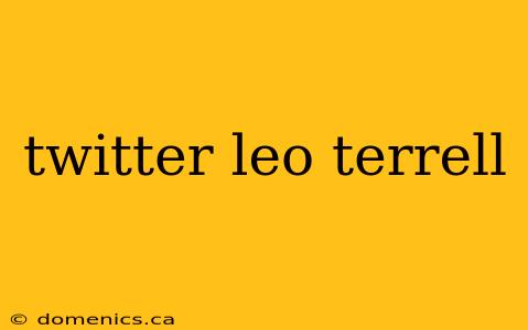 twitter leo terrell