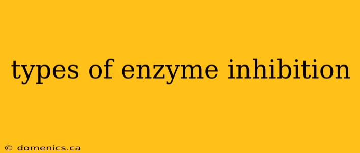 types of enzyme inhibition