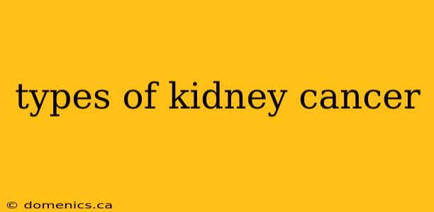 types of kidney cancer