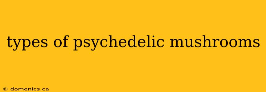 types of psychedelic mushrooms