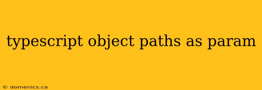 typescript object paths as param