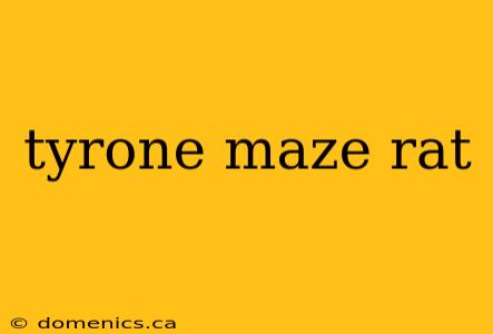 tyrone maze rat