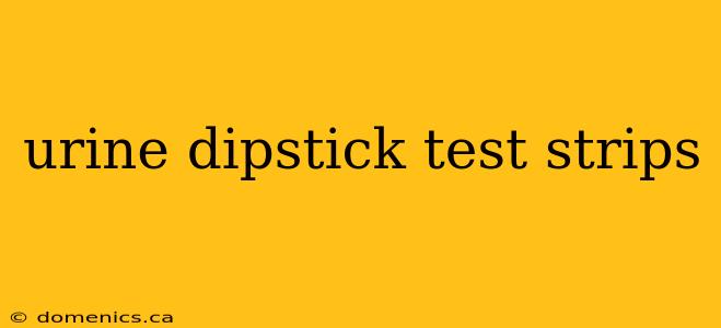 urine dipstick test strips