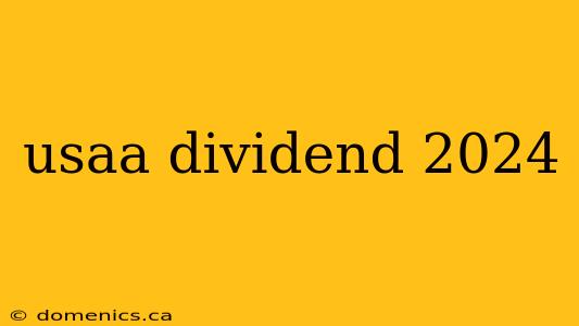 usaa dividend 2024