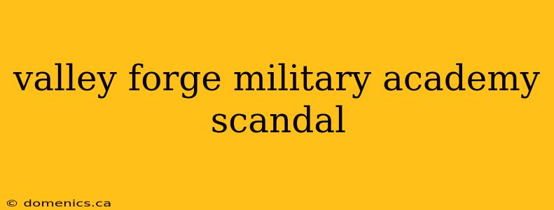 valley forge military academy scandal